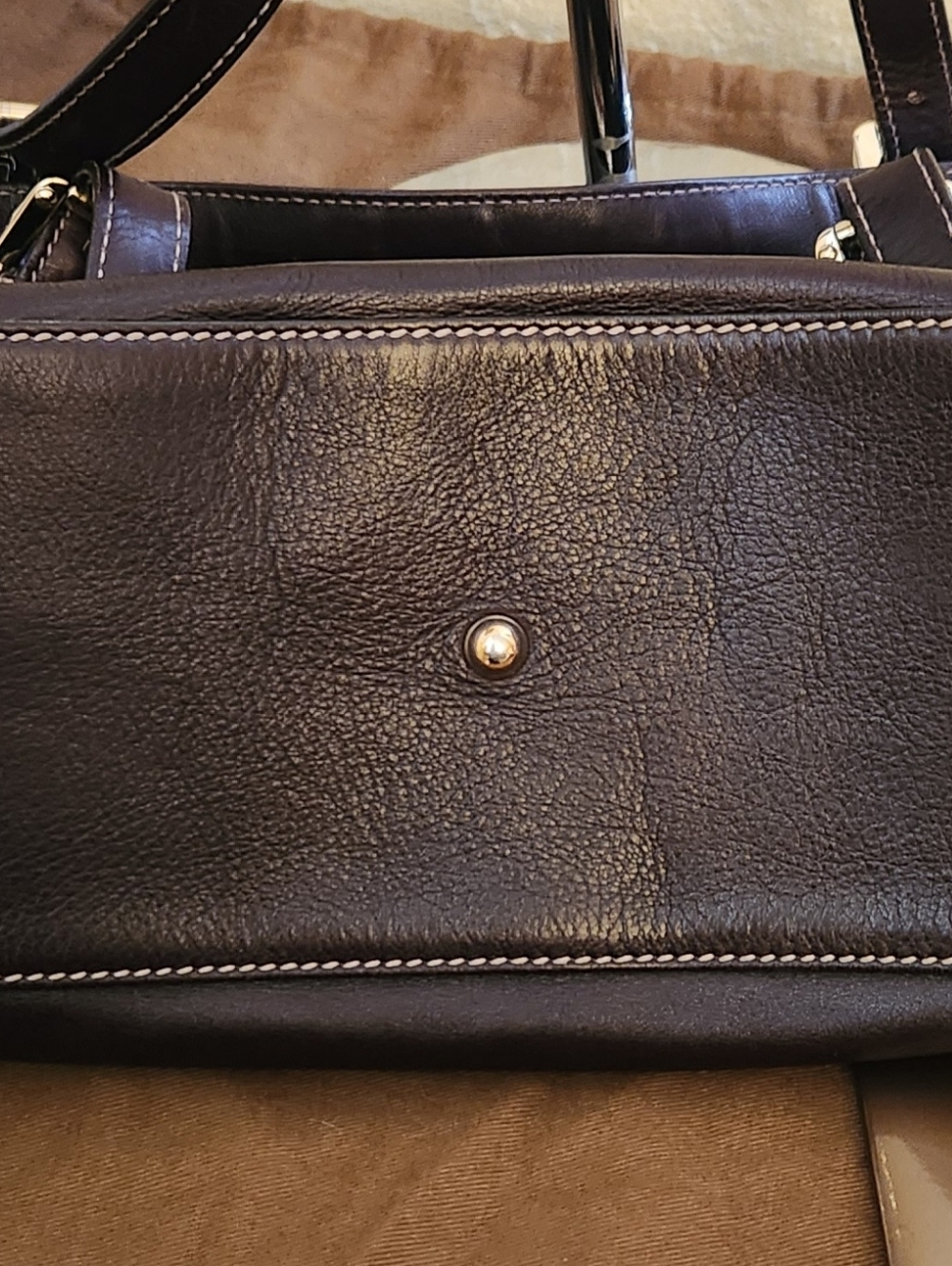 Gucci Britt Brown Leather Handbag - Picture 6 of 12